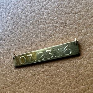 Basch birthdate plate 925